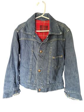 Vintage 1950s Roy Rogers Boys Western Jean Jacket Coat Denim HTF Cowboy Soft